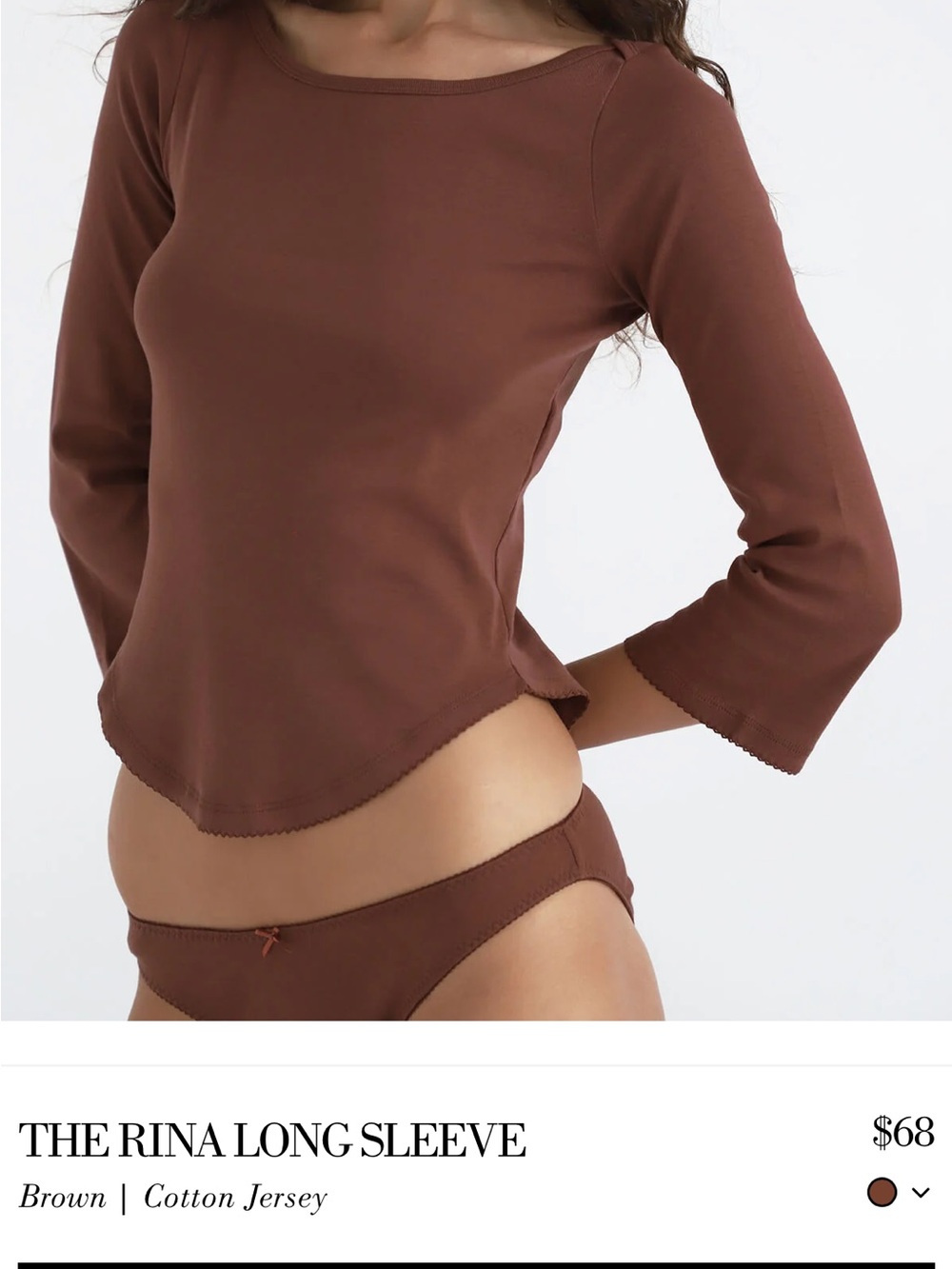 SOLD The Rina Long Sleeve top - Picture 2 of 5